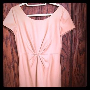 J crew wool dress in tan with pockets